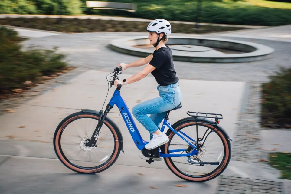 Woman riding ECONO gams