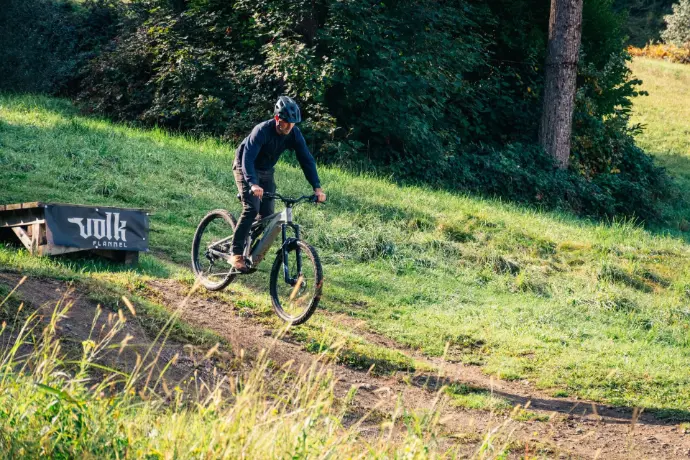 ebike jumping on pohorje