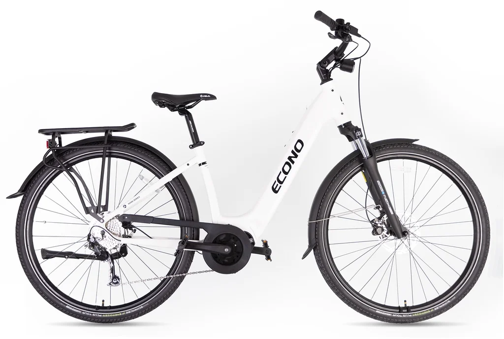 Electric bike ECONO Mare CITY 28 EEC4 Snow white 2026 (L, 520Wh (15Ah))