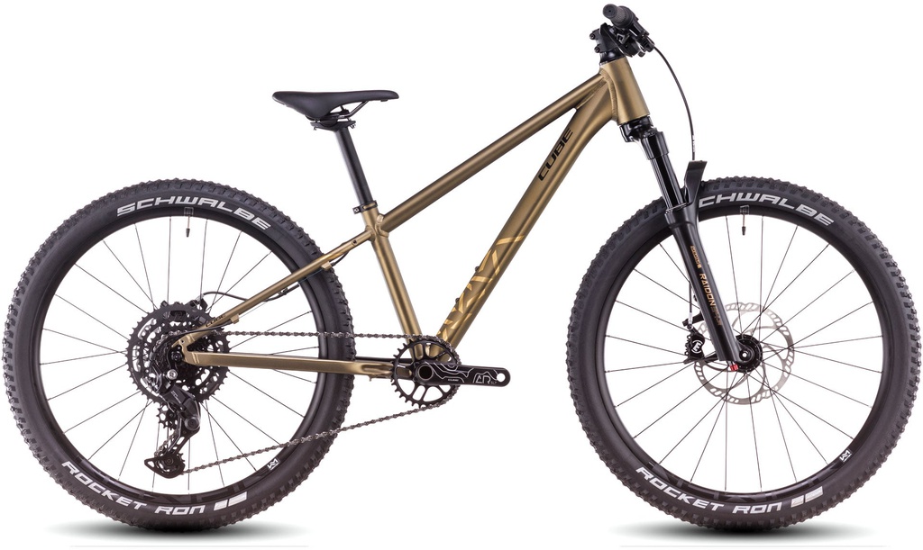 Kids bike CUBE Reaction 200 TM Goldenlime'n'black 2026 20''
