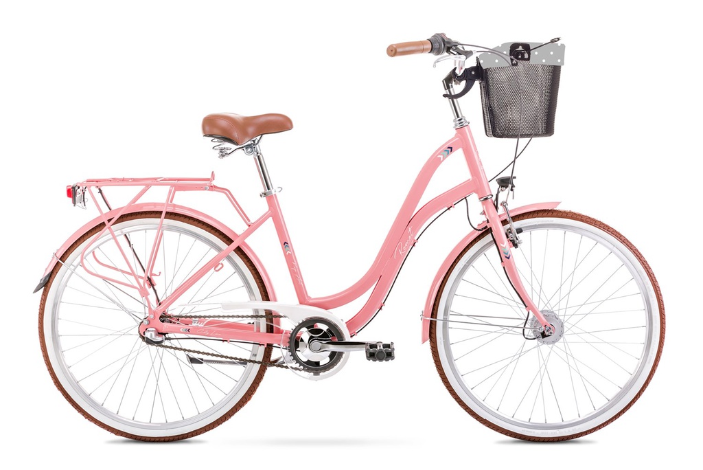 City bike POP ART 26'', white + basket, 2026